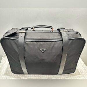 Prada Black and Gray Travel Bag